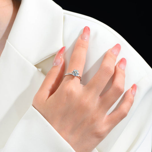 Round Cut Moissanite Necklaces With 925 Silver
